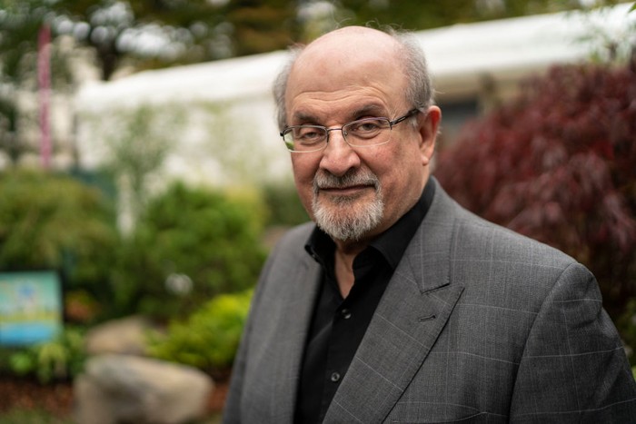 Salman Rushdie British author Salman Rushdie speaks as he presents his book