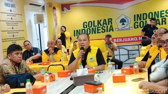 Sekretaris DPD I Partai Golkar Sumut Ilhamsyah (Ahmad Arfah/detikSumut)