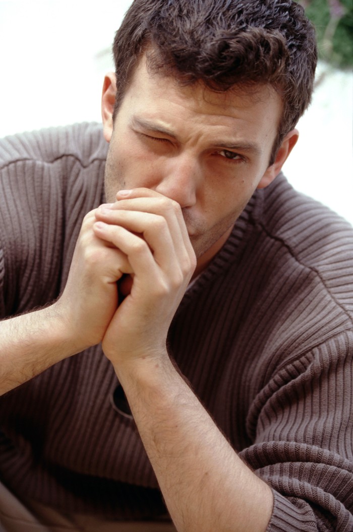 596291946 LOS ANGELES, CA - 1995: Actor Ben Affleck poses for a portrait circa 1995 in Los Angeles, California. (Photo by Ron Davis/Getty Images)