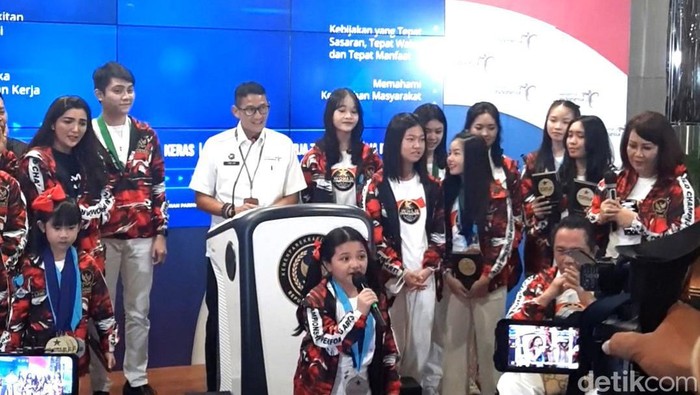 Arsy Hermansyah bersama Sandiaga Uno dalam WPB.