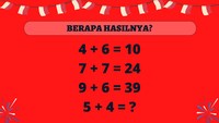 Yang satu ini bikin muter otak, coba tebak berapa hasilnya?