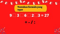 Oke coba lagi ya, kali ini tentukan formulasi yang tepat.