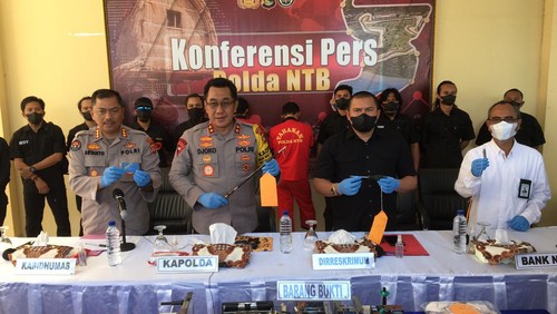 Dua pelaku pembobol ATM jaringan luar NTB dibekuk polisi, Selasa (16/8/2022).