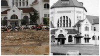 Potren Kantor Pos Medan dulu dan kini (Foto: Istimewa) 