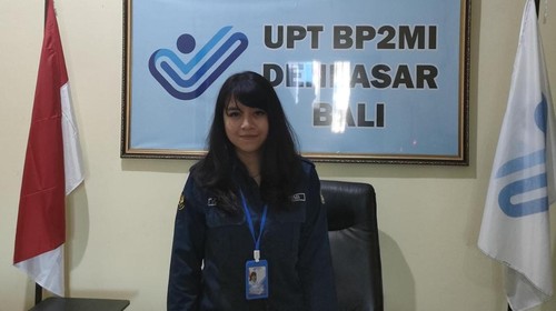 Kasubag Tata Usaha BP3MI Bali, Ni Putu Ayu Saraswati (31) pada Selasa (16/8/2028)