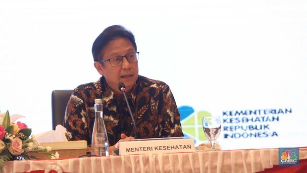 Menteri Kesehatan Budi Gunadi Sadikin memberi keterangan pers Nota Keuangan dan Rancangan Anggaran Pendapatan dan Belanja Negara (RAPBN) 2023 di Aula Chakti Budhi Bhakti (CBB), Kantor Pusat Direktorat Jenderal Pajak, Jakarta, Selasa, (16/8/2022). (վ/ Muhammad Sabki)