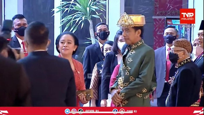 Momen Jokowi selfie dengan Puan hingga Megawati (tangkapan layar YouTube DPR RI)