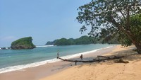 Pasir putih di Pantai Kondang Merak/Foto: Istimewa (dok. Sahabat Alam Indonesia)