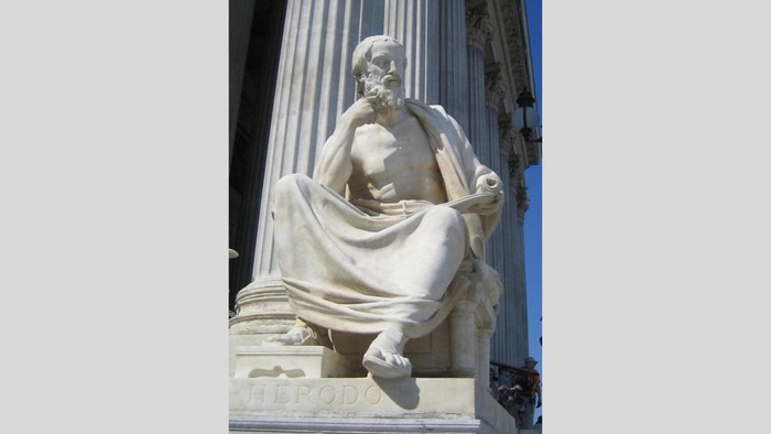 Patung Bapak Sejarah Dunia asal Yunani bernama Herodotus