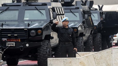 Personel Gabungan hingga Rantis Amankan Sidang Tahunan MPR