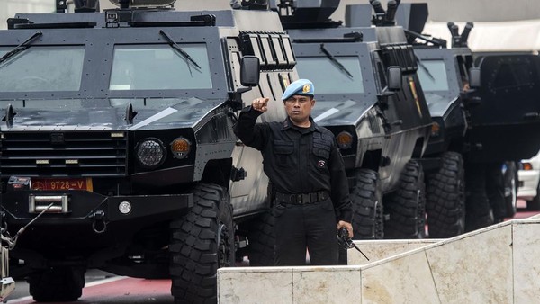 Personel Gabungan hingga Rantis Amankan Sidang Tahunan MPR