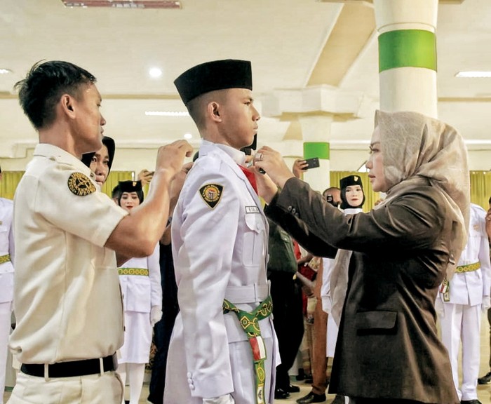 Pengukuhan Paskibra Tulang Bawang