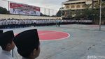 Momen Kemunculan Abu Bakar Baasyir Saat Geladi Upacara HUT RI Pondok Ngruki