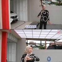 Berkat kerja kerasnya, Zhiee berhasil merenovasi rumahnya di kampung. Ia membuat video tur rumahnya yang baru yang berlantai dua dan ukuran cukup luas. Ia mulai memperlihatkan bagian depan rumahnya yang terdapat taman dengan konsep minimalis, carport dan bagasi. Foto: Dok. Youtube Zhiee Leely.