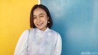 Sasti bernama lengkap Ayda Prasasti Paraningratu. Belakangan dia viral di media sosial. (Foto: Pingkan/detikcom) 