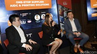 Daniel Tirto Utomo Direktur TTi, Annisa Susan Halim Senior Business Development Manager TTi; dan Yusuf Suparto, Country Director TTi saat talkshow di Jakarta, Selasa (16/8/2022).