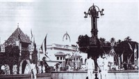 Tugu air mancur asli yang menjadi cagar budaya. Tugu ini menjadi titik nol Kota Medan dan berada persis di depan Kantor Pos Medan. (Dok. Sejarawan Phil Ichwan Azhari)