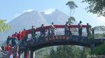 Pengibaran Bendera Merah Putih Raksasa di Bukit Klangon Merapi