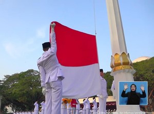 Bendera Merah Putih di Istana Diturunkan, Upacara Peringatan HUT RI Selesai