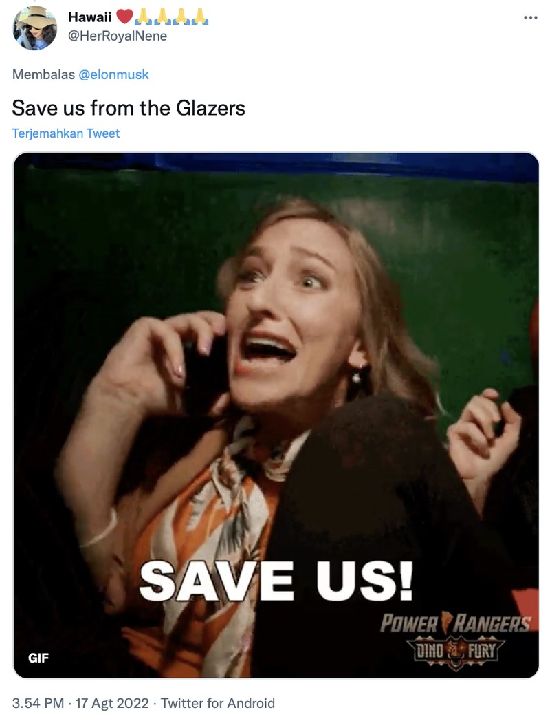 Di akun Twitter miliknya, Elon Musk bikin heboh dengan berkicau membeli klub sepakbola Manchester United. Namun tak lama berselang, ia mengklarifikasinya bahwa itu sebuah kelakar saja.