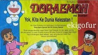Ingat dengan pintu kemana saja milik Doraemon? Ternyata tak hanya pintunya, mie instan merek Doraemon ini bisa mengajak penikmatnya masuk ke dunia kelezatan. Foto: Instagram/ekigofur