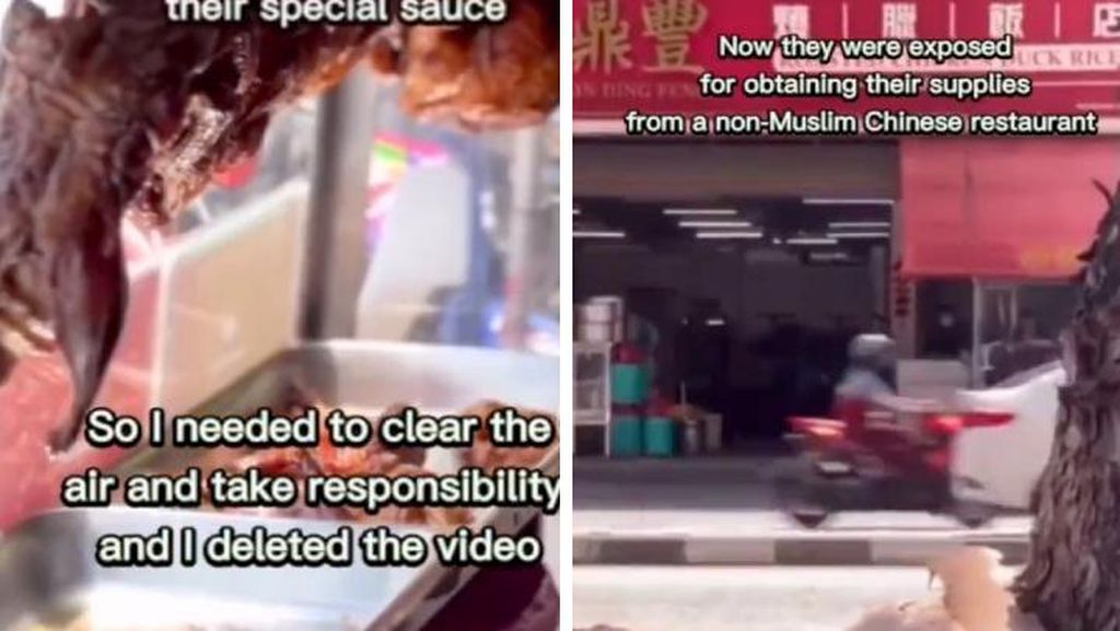 Duh! Gegara Video Viral Kedai Ayam Panggang Ini Dicurigai Kehalalannya