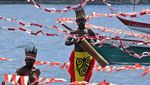 Lomba Perahu Hias Meriahkan HUT Ke-77 RI di Papua