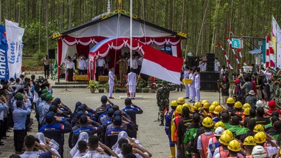 Momen Sejarah Upacara HUT RI Pertama di IKN Nusantara