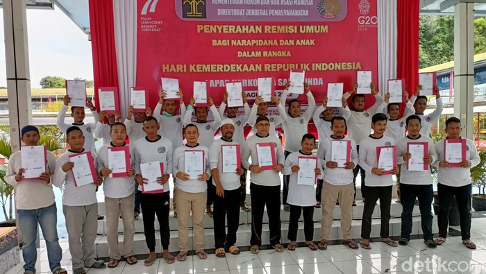 61 Narapidana di Lapas Narkotika Samarinda dapat remisi bebas.(Muhammad Budi Kurniawan/detikcom)