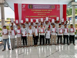 Dapat Remisi HUT ke-77 RI, 61 Napi Narkotika di Samarinda Langsung Bebas