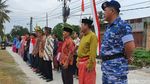 Momen Prajurit TNI AU Pimpin Upacara HUT ke-77 RI di Pekanbaru