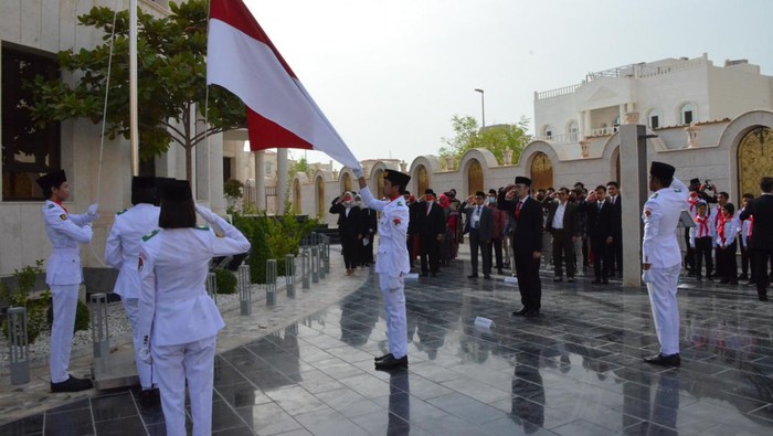Rangkaian Upacara HUT RI di KBRI Doha
