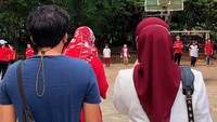 Ayus Sabyan dan Ririe Fairus kompak menyemangati kedua anaknya. Foto: dok. Instagram Riri Fairus