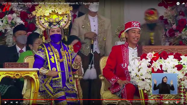 Screenshoot Iriana Jokowi-Menteri Berjoget