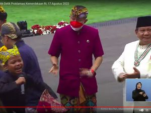 Saat Prabowo-Sri Mulyani-Dudung Joget Ojo Dibandingke di Istana
