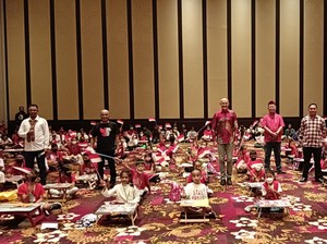 Semarak The Trans Resort Bali Rayakan HUT RI, Anak-anak Lomba Mewarnai
