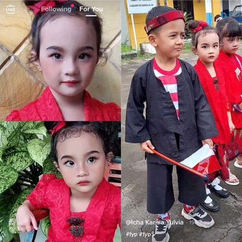 Seorang ibu merias anaknya yang sedang tidur untuk ikut karnaval, viral di media sosial.