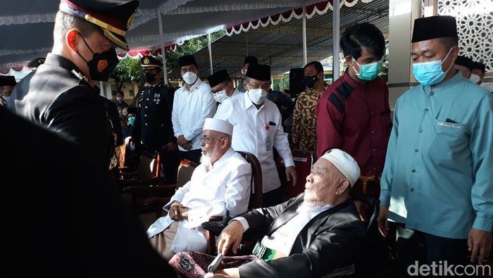 Upacara HUTke-77 RI di Ponpes Ngruki, Sukoharjo, Rabu (17/8/2022).