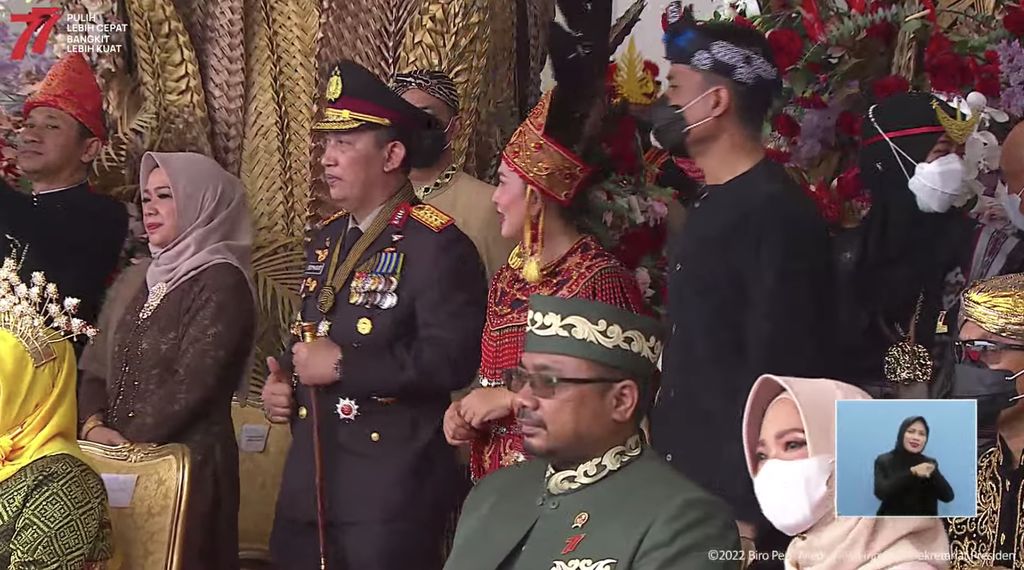 Upacara Peringatan Detik-Detik Proklamasi Kemerdekaan RI, 17 Agustus 2022. (Tangkapan Layar Youtube)