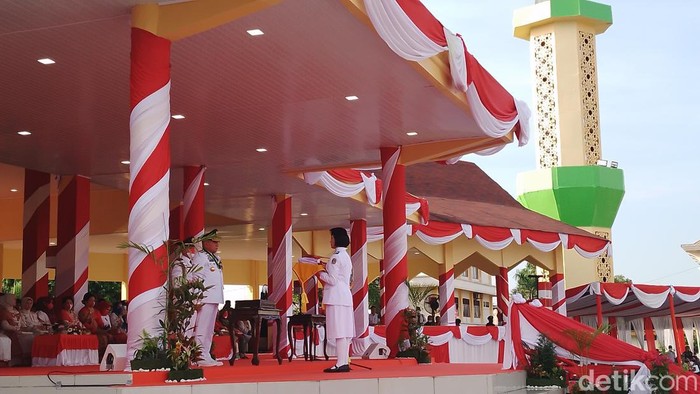 Upacara Peringatan HUT ke-77 RI di Medan.
