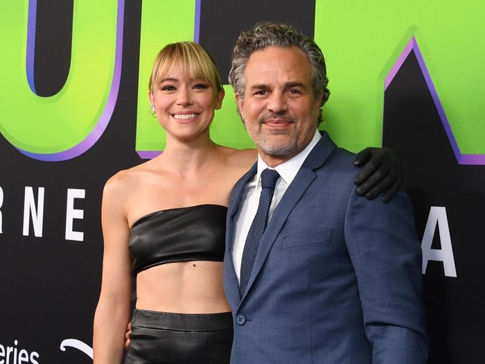 LOS ANGELES, CALIFORNIA - AUGUST 15: (L-R) Tatiana Maslany and Mark Ruffalo attend Marvel Studios She-Hulk: Attorney At Law Los Angeles Premiere at El Capitan Theatre on August 15, 2022 in Los Angeles, California. (Photo by Jon Kopaloff/WireImage)