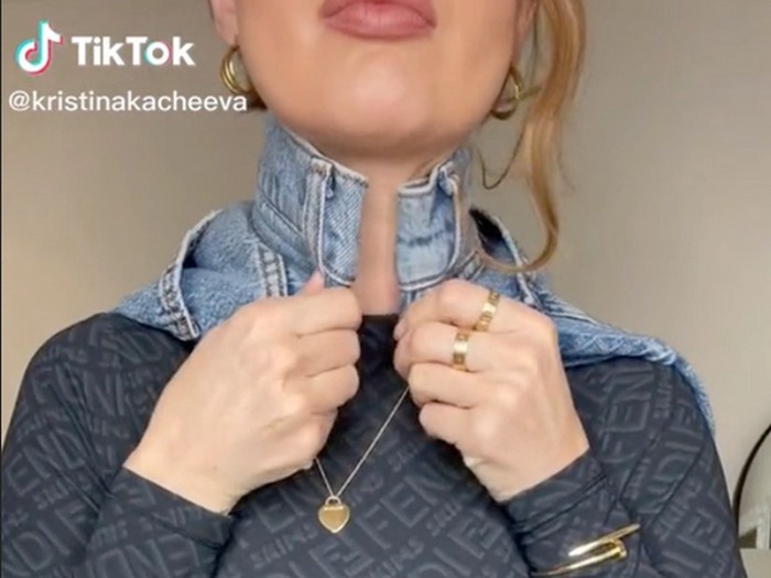 cara viral mengukur celana jeans di leher cara viral mengukur celana jeans di leher