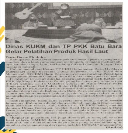 Contoh kliping surat kabar.