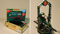 Bayangkan! Hanya dari boks permen cokelat sederhana di sebelah kiri, Harukiru sukses bikin miniatur kereta api. Karyanya begitu detail dengan rel hingga cerobong asap.