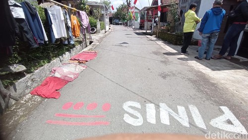 Lokasi balap karung yang menewaskan ibu muda di Tasikmalaya.