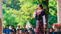 Lyodra Ginting saat tampil di Istana. Foto: Instagram