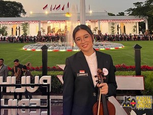 Bahagia Mahasiswi Unpad Main Biola di Hadapan Jokowi Saat HUT RI