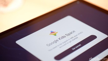 Agar aman digunakan oleh anak, diberikan Google Kids Space. Foto: Adi Fida Rahman/detikINET