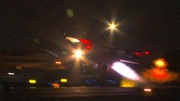 Jet tempur F16V angkatan udara Taiwan melakukan lepas landas malam hari dalam latihan perang di daerah Hualien tenggara Taiwan pada Rabu, (17/8/2022).