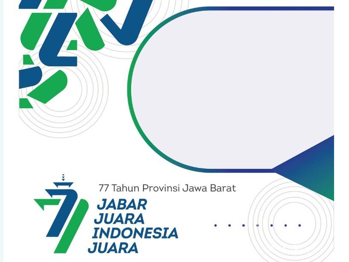 Twibbon HUT Jabar ke-77, tahun 2022.